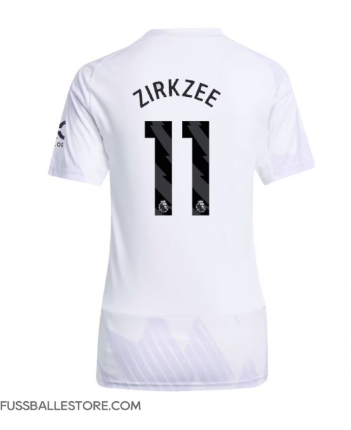 Günstige Manchester United Joshua Zirkzee #11 Auswärtstrikot Damen 2025-26 Kurzarm Günstige Manchester United Joshua Zirkzee #11 Auswärtstrikot Damen 2025-26 Kurzarm